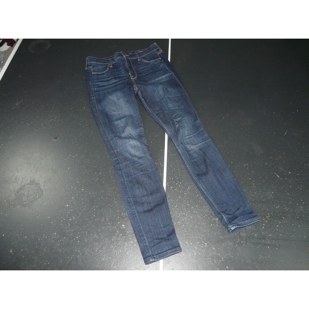 Hollister High Rise Jean Legging Junior Size 5S 27" x 26" Dark Wash Blue